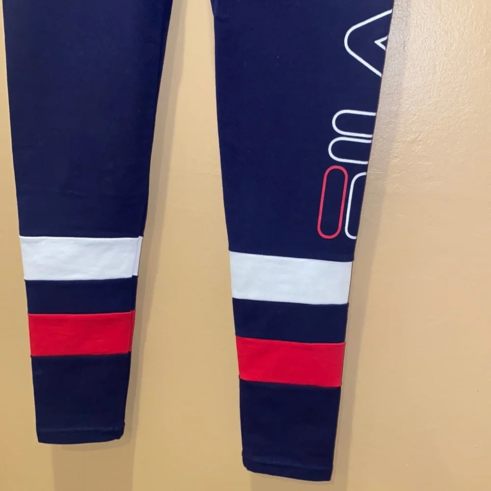 Navy Blue Women's Leggings - Picture 4 of 5